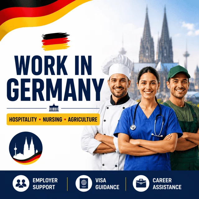 Get hired faster in Germany with hospitality, nursing and agriculture job support